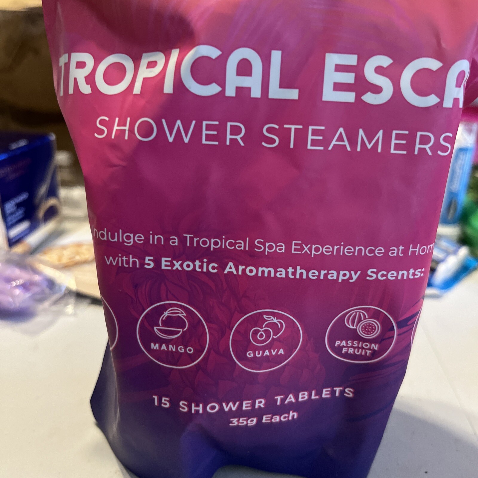 Tropical Escape Shower Steamers 15 Shower Tablets