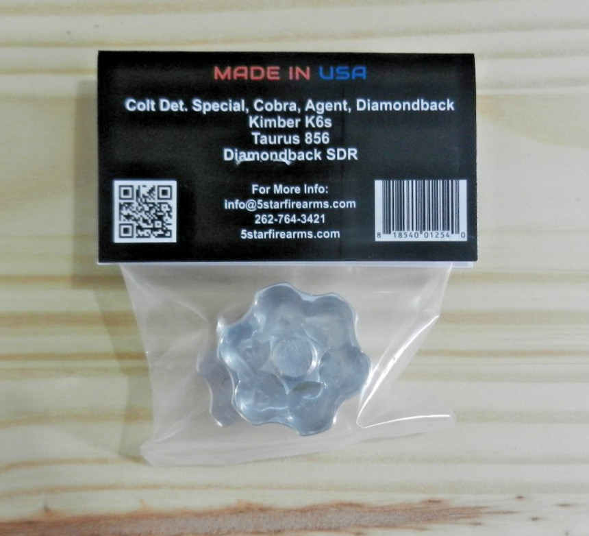 Aluminum Speedloader; Detective, Cobra, DBack, Kim K6; DC SERIES D6-357/38