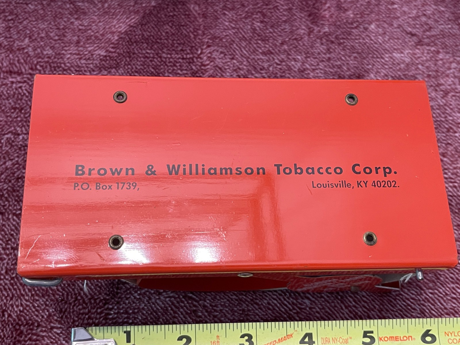 Pre-1960s Brown & Williamson–branded Bugler Cigarette Rolling Machine NEW!