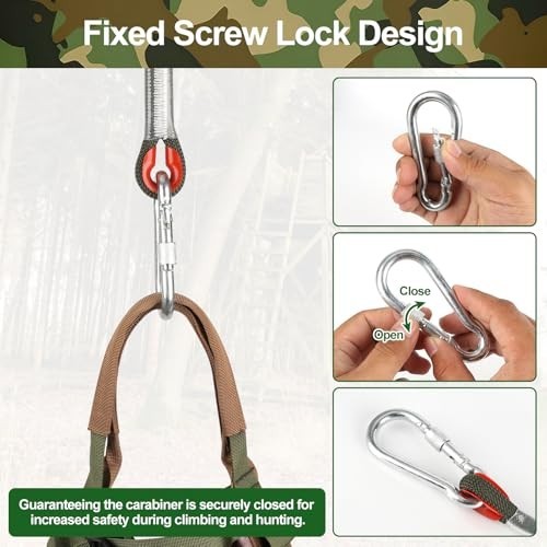 Comfortable Lightweight Hunting Saddle System, Padded Hammock Seat & Adjustable