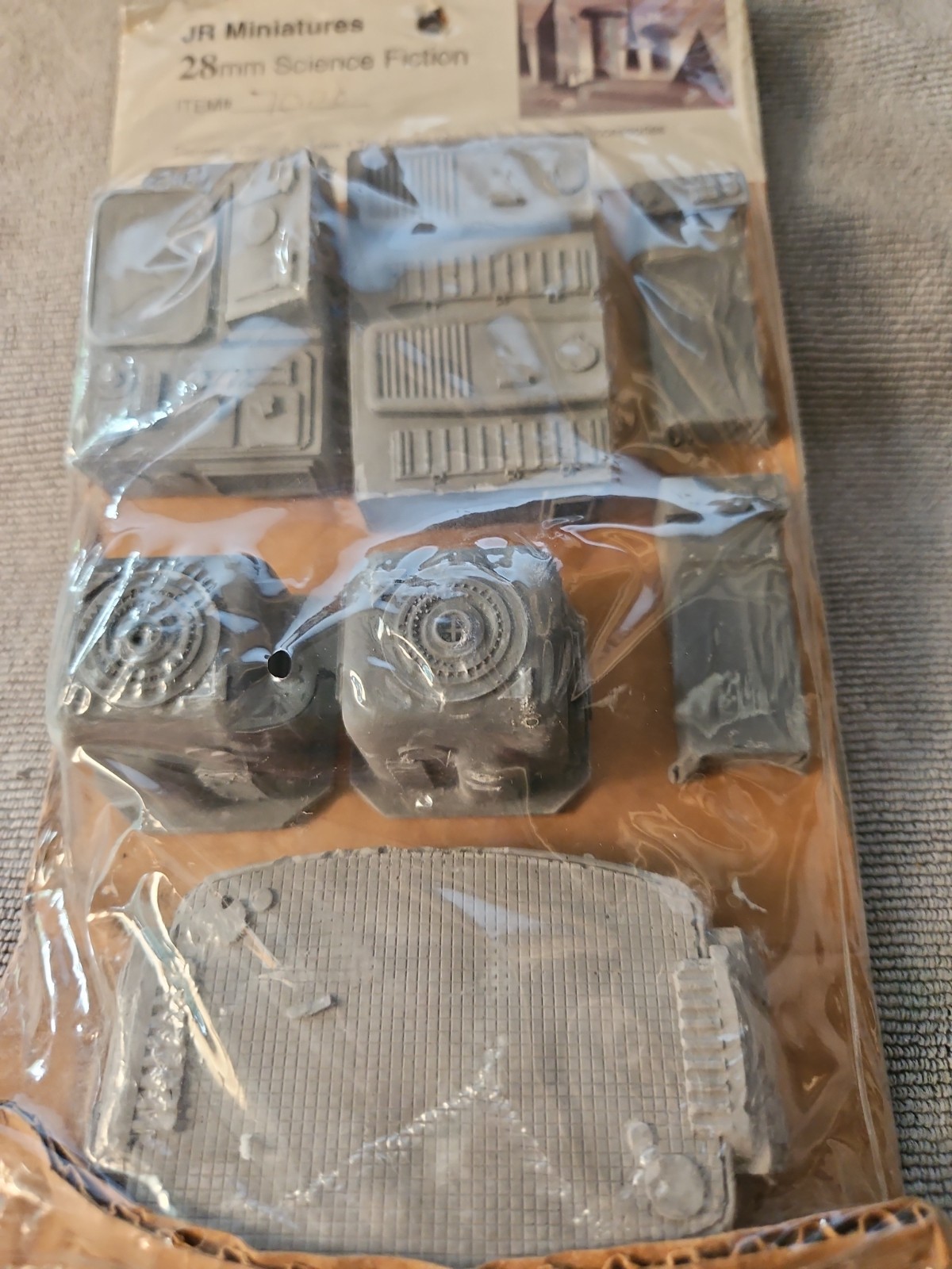JR Miniatures 28mm Sci-Fi Planetary Outpost SysTek Panels Machinery Crates Asse