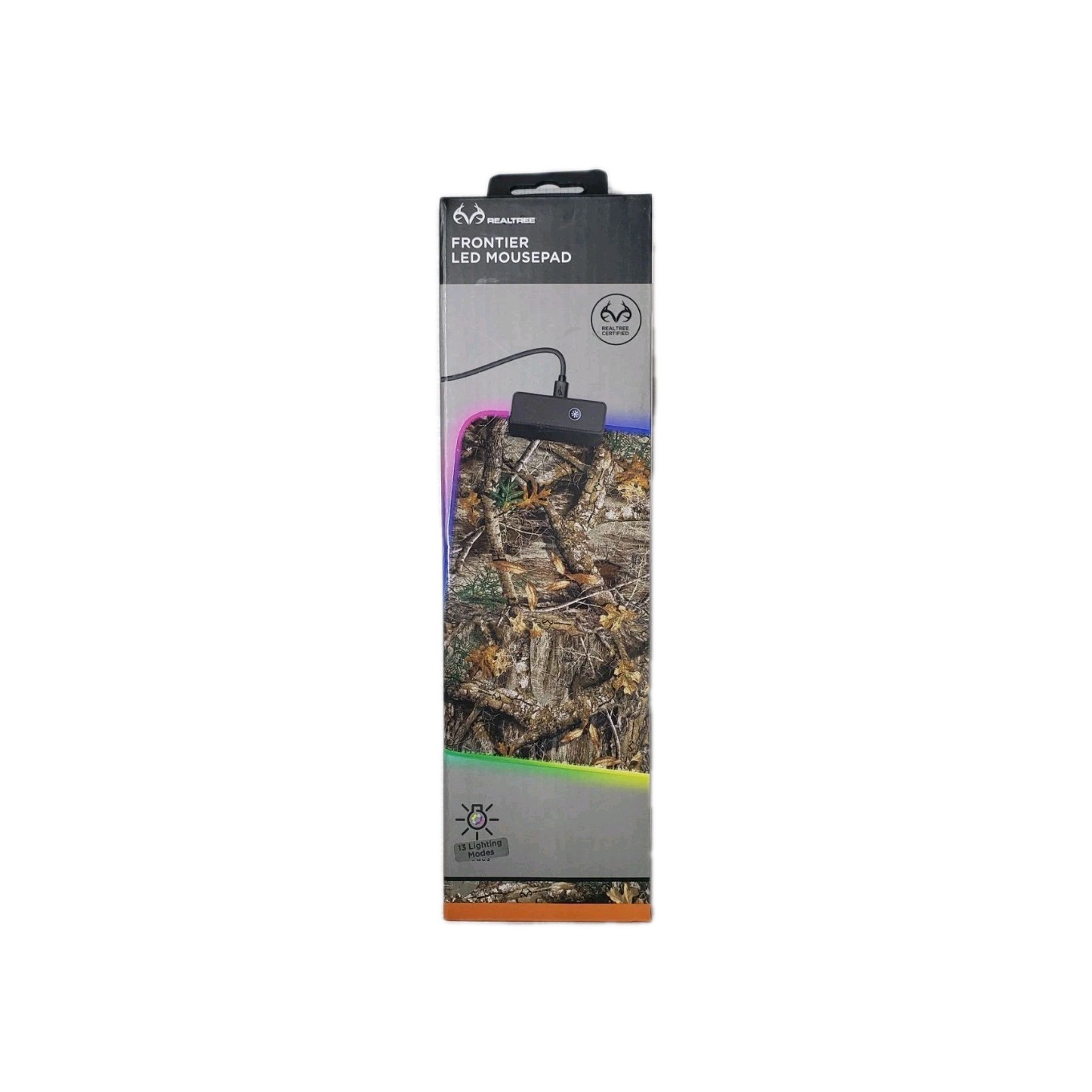 Realtree Frontier LED Mousepad RGB Lighting 13 Modes Camouflage Gaming Desk Mat