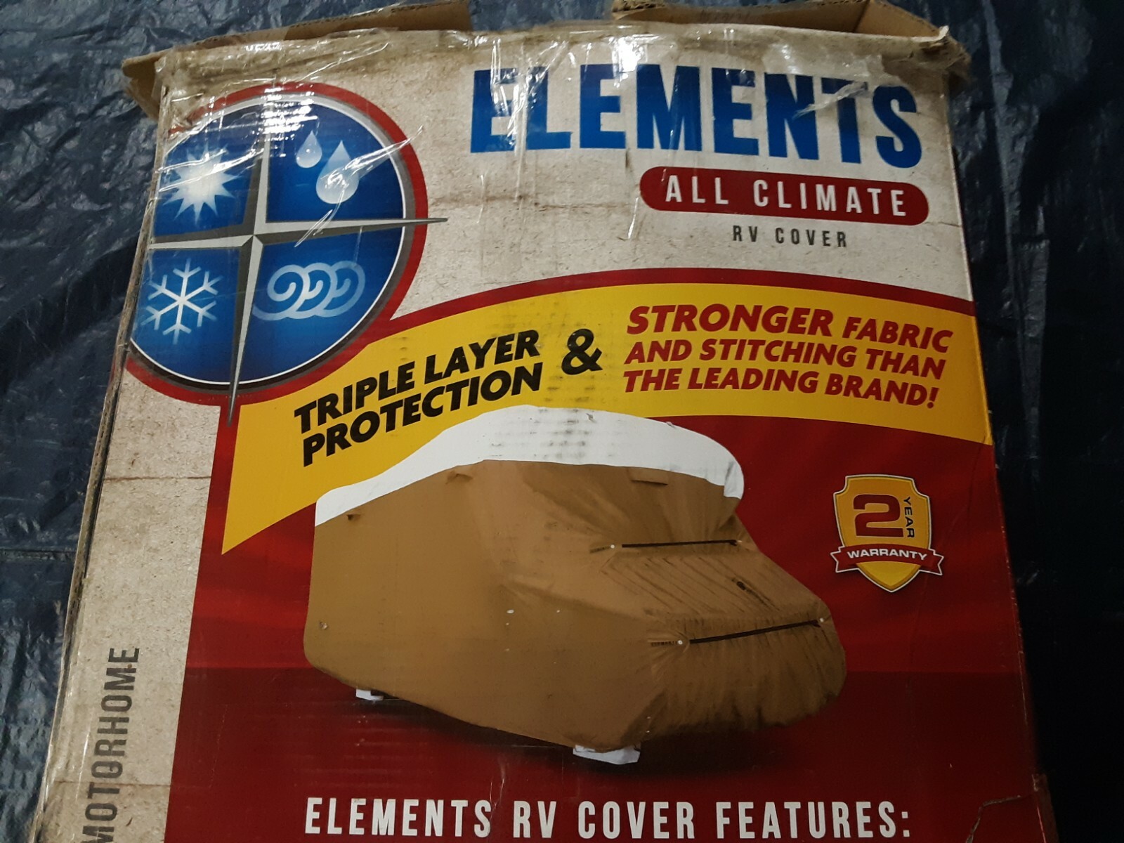 Elements Premium All-Climate Tyvek RV Cover, Class C, 20'1" - 23', 2295