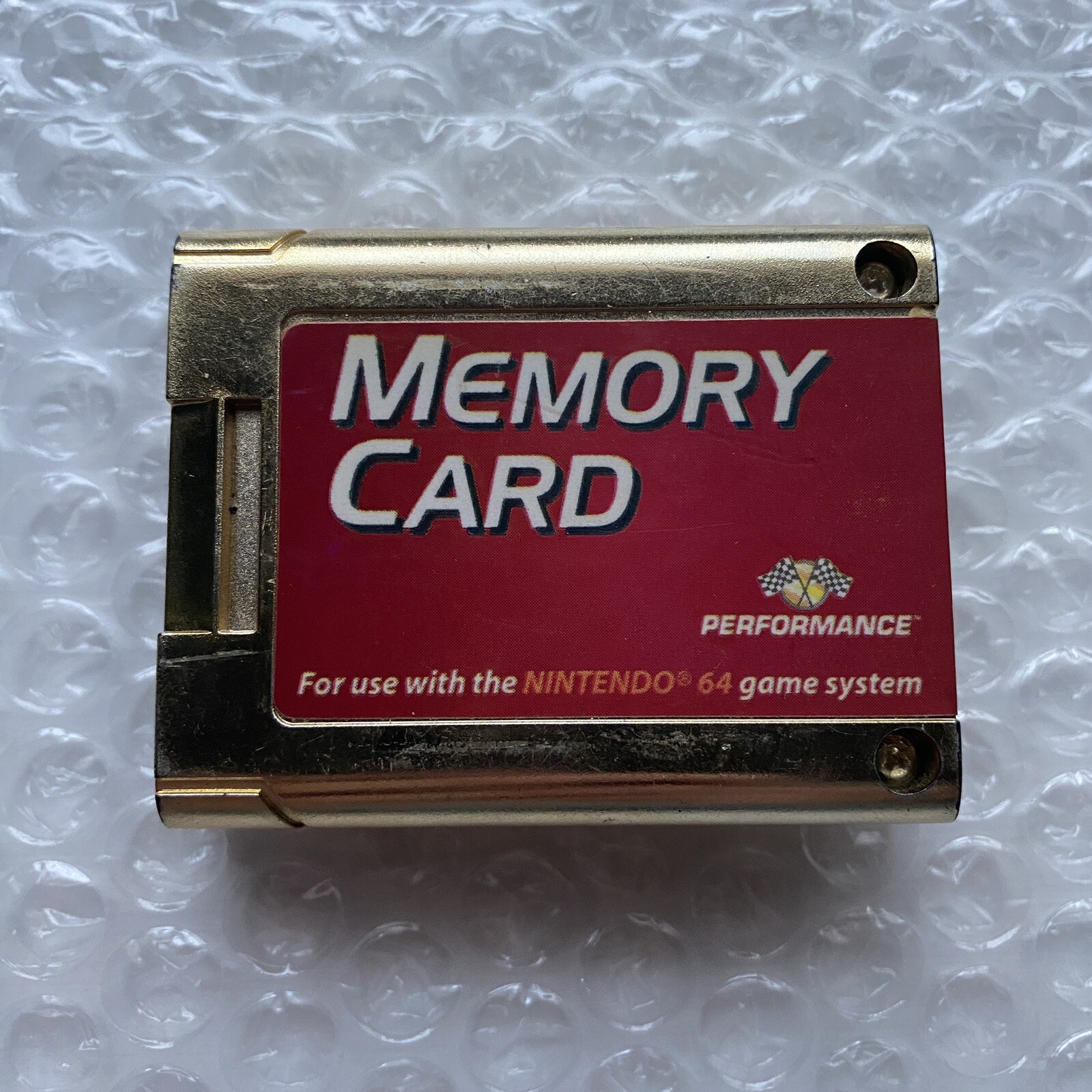 Nintendo 64 N64 Gold Memory Card Toys R US Store Exclusive Zelda Retro TESTED