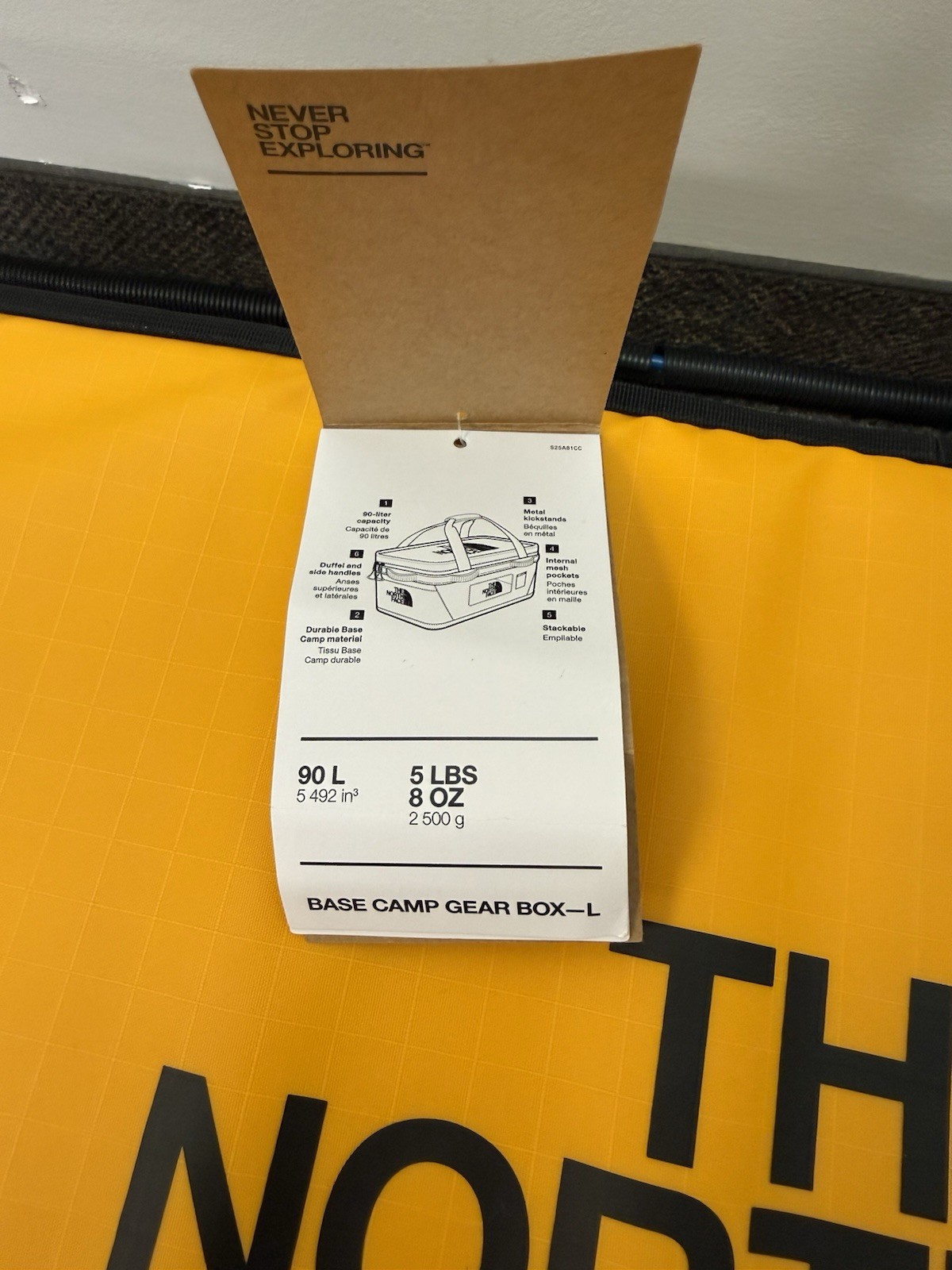 The North Face Base Camp Gear Box PAIR- Large With Medium -Summit Gold SET