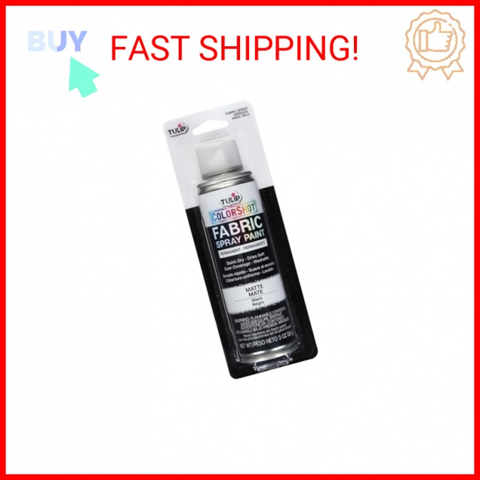 Tulip ColorShot Instant Fabric Spray Paint, Permanent Color Spray-On Fabric Pain