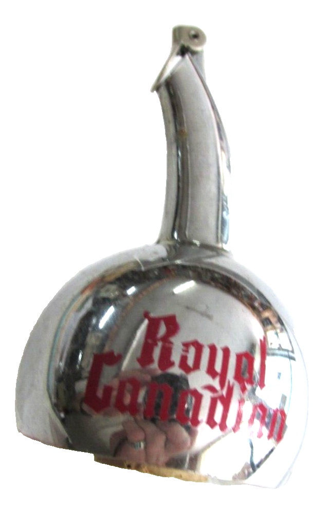ROYAL CANADIAN (Whiskey) All Metal Advertising Bottle Pour Spout  B Vintage adv.