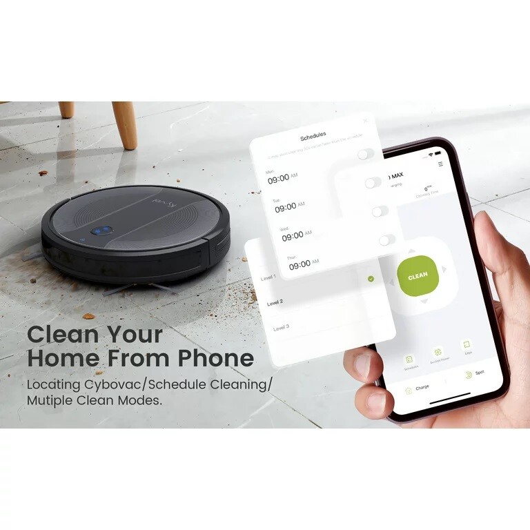 Kyvol Cybovac Robot Vacuum Cleaner 2000Pa Suction Compatible - Scratch & Dent