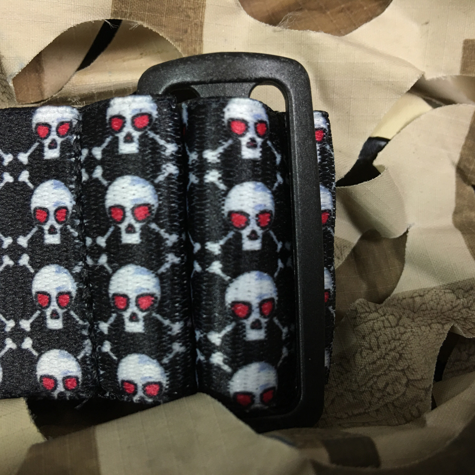 NEW KM Paintball Universal Mask Goggle Strap - 09 Skull Candy