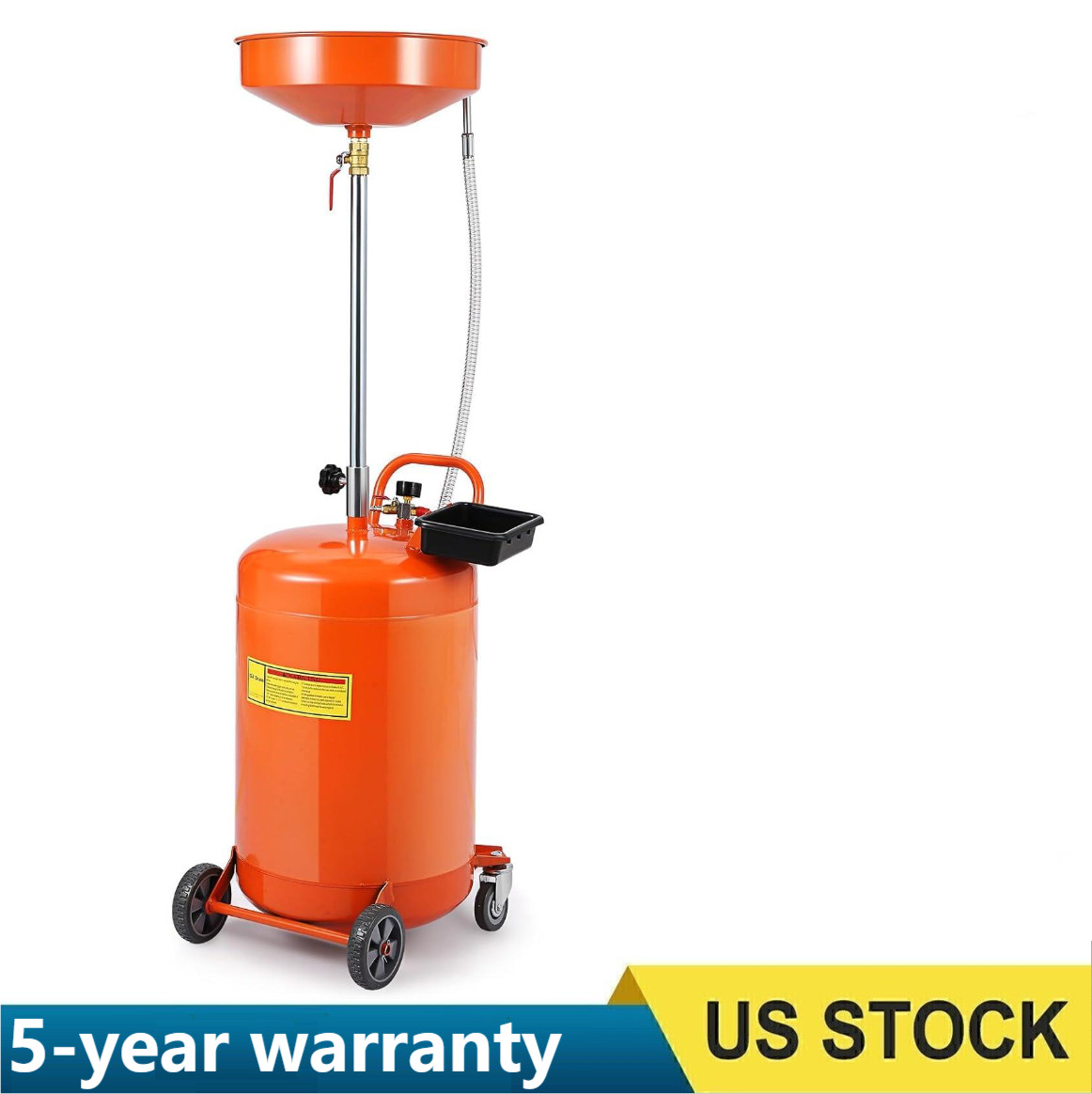 ✨Waste Oil Drain Tank Portable Oil Drain 20 Gallon Air Operate Drainer 38-65"