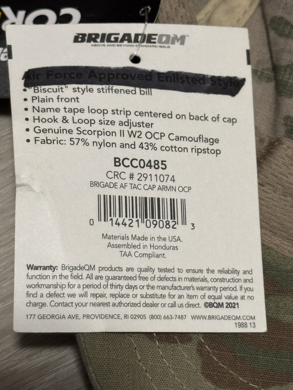 Brigade AF TAC Cap Armin OCP