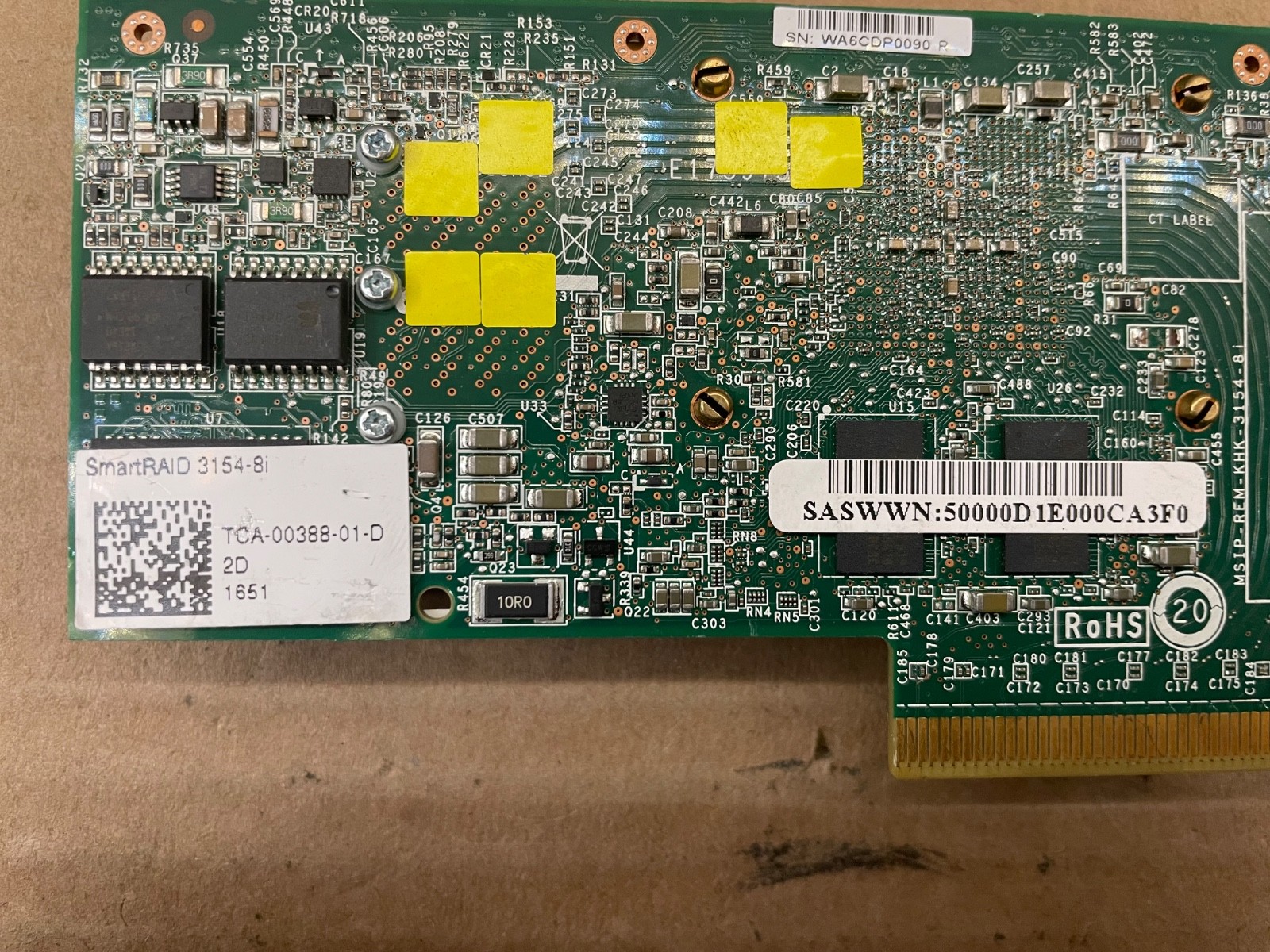 Microsemi Adaptec SmartHBA PCA-00388 SAS3 HBA RAID PCIe x8 Controller