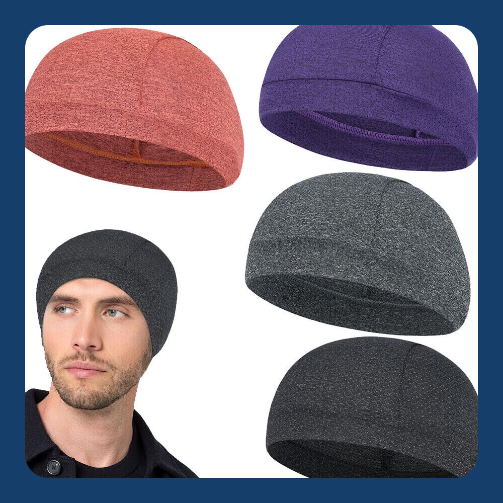 Skull Cap Summer Thin Beanie Hat Sweat Wicking Cycling Running Hat Helmet Liner