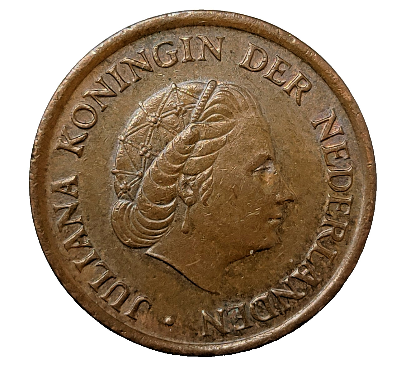 Netherlands 5-cents coin, 1980, KM# 181- bronze -Queen Juliana- **Free Shipping*