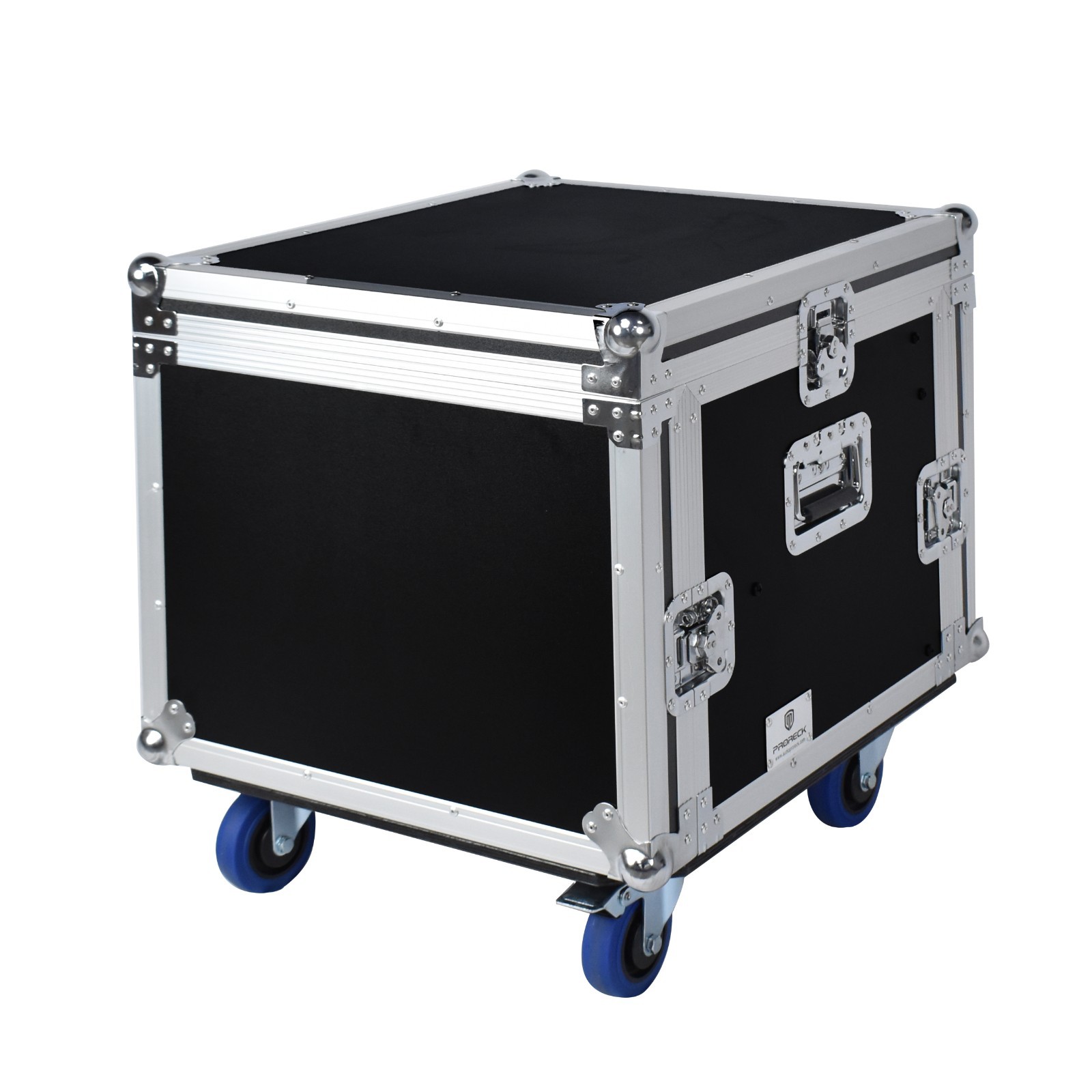 PRORECK 8U Rack Case With Slant Mixer Top, 20'' Rackable Depth DJ CASE