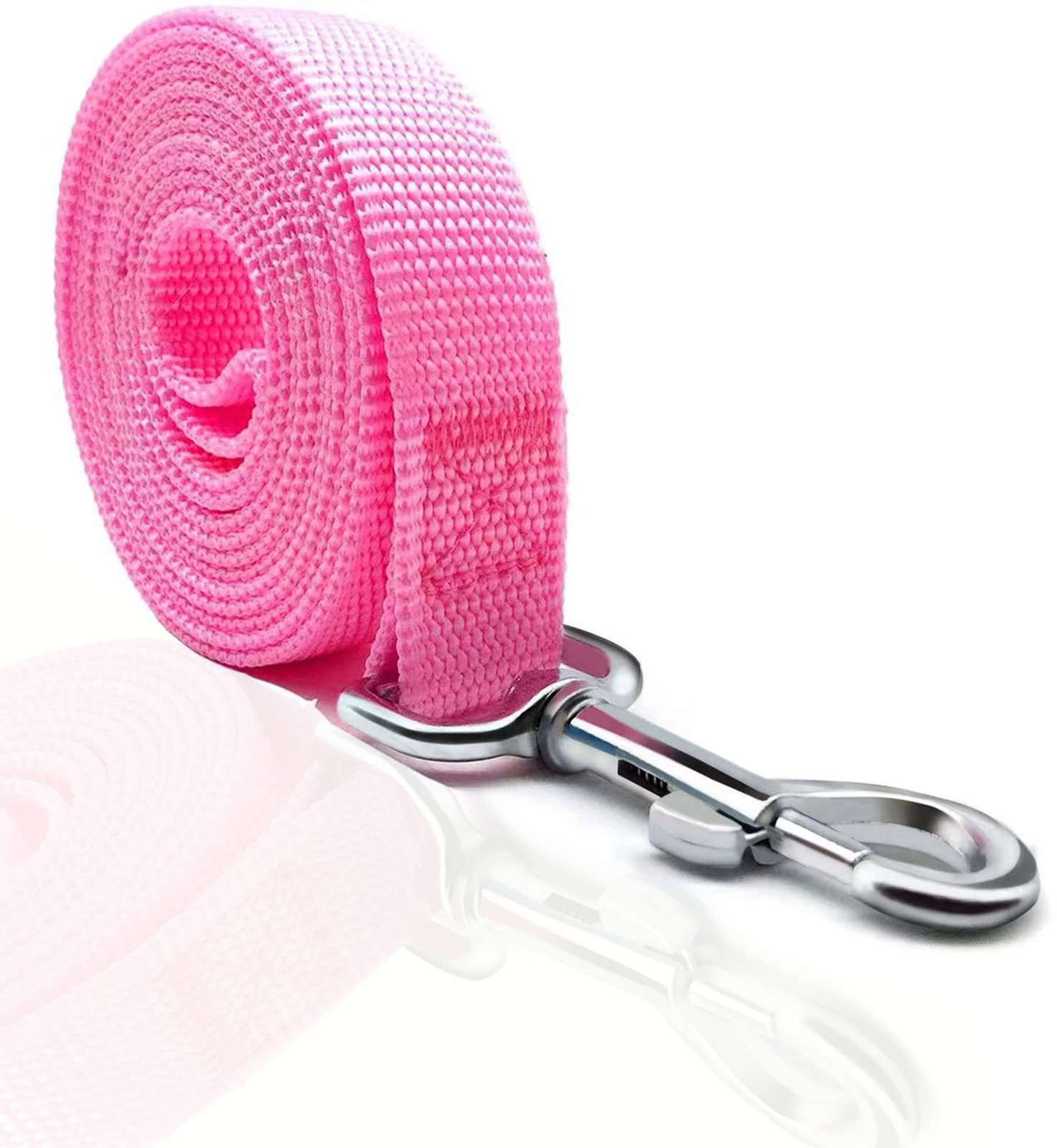 Strong Nylon Dog Leash for Small Medium Large Dogs 4FT Length Pink
