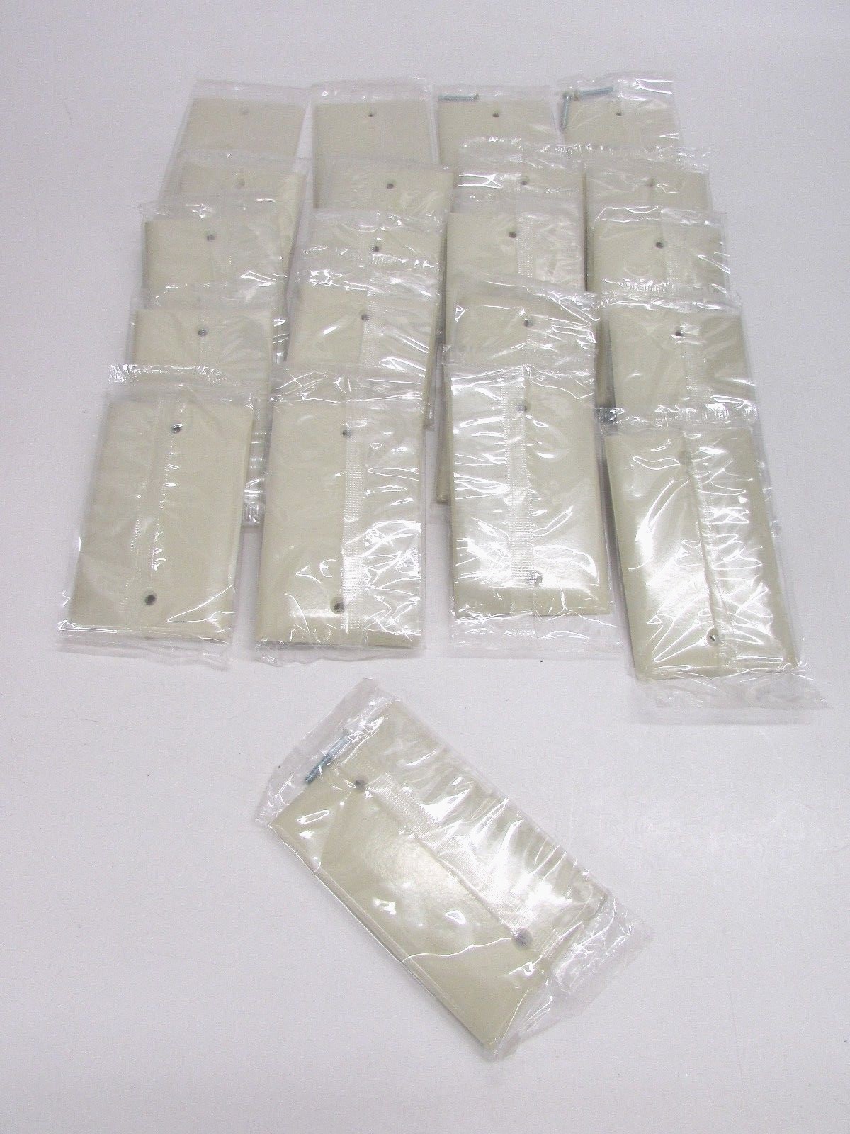 NOS! LOT of (21) PASS & SEYMOUR 1 GANG COVER PLATES, SP13-IU 4-1/2" X 2-3/4"
