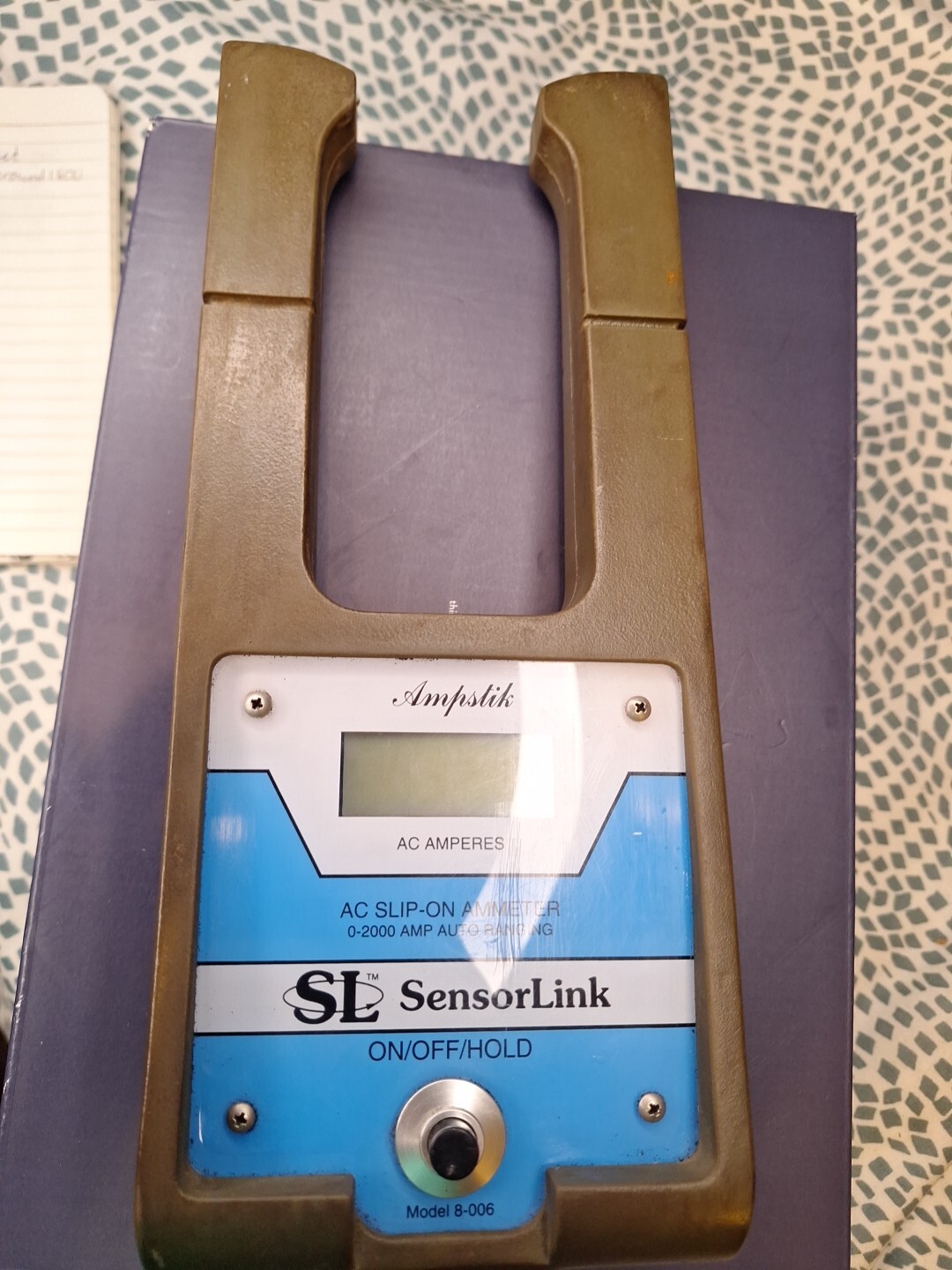 Sensor Link Ampstik AC Slip-On Ammeter 0-2000 Amp Auto Ranging 8-006