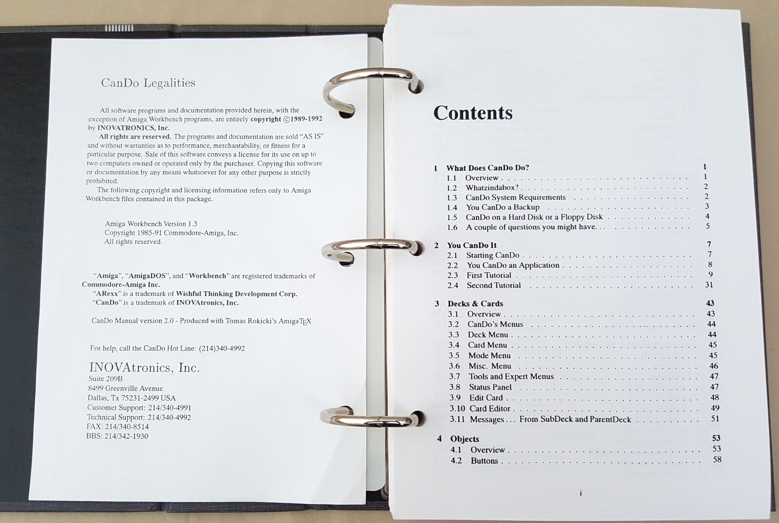 CanDo v2.51 Multimedia Application Authoring System ©1993 for Amiga - ECS/AGA