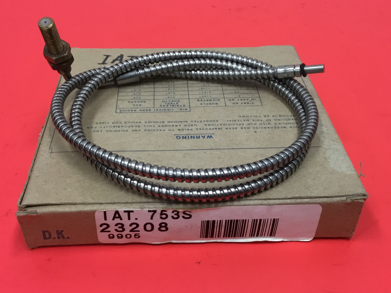 Banner Engineering - Fiber Optic Light Guide - P/N: IAT.753S - NEW