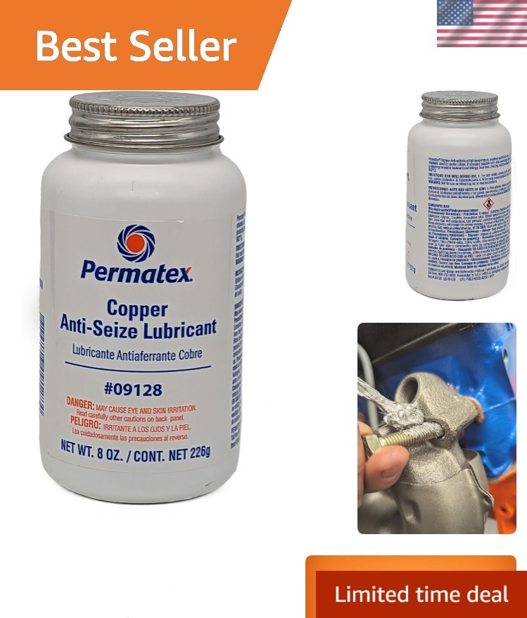 8 oz. Copper Anti-Seize Lubricant - Effective Protection Up to 1800°F