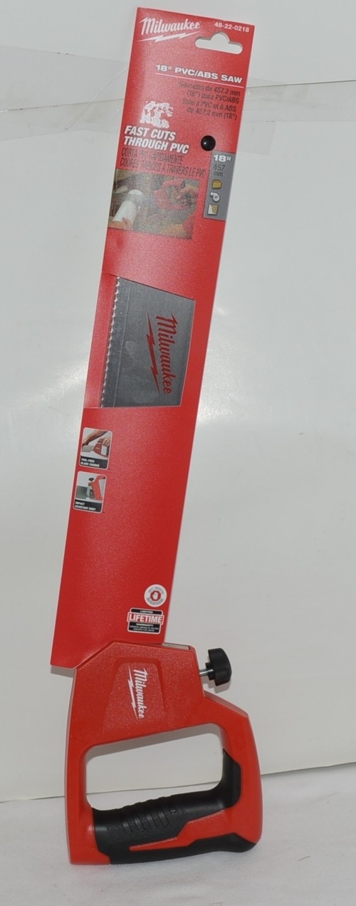 Milwaukee 48220218 PVC ABS Plastic Hand Saw 18 Inches Easy Blade Change