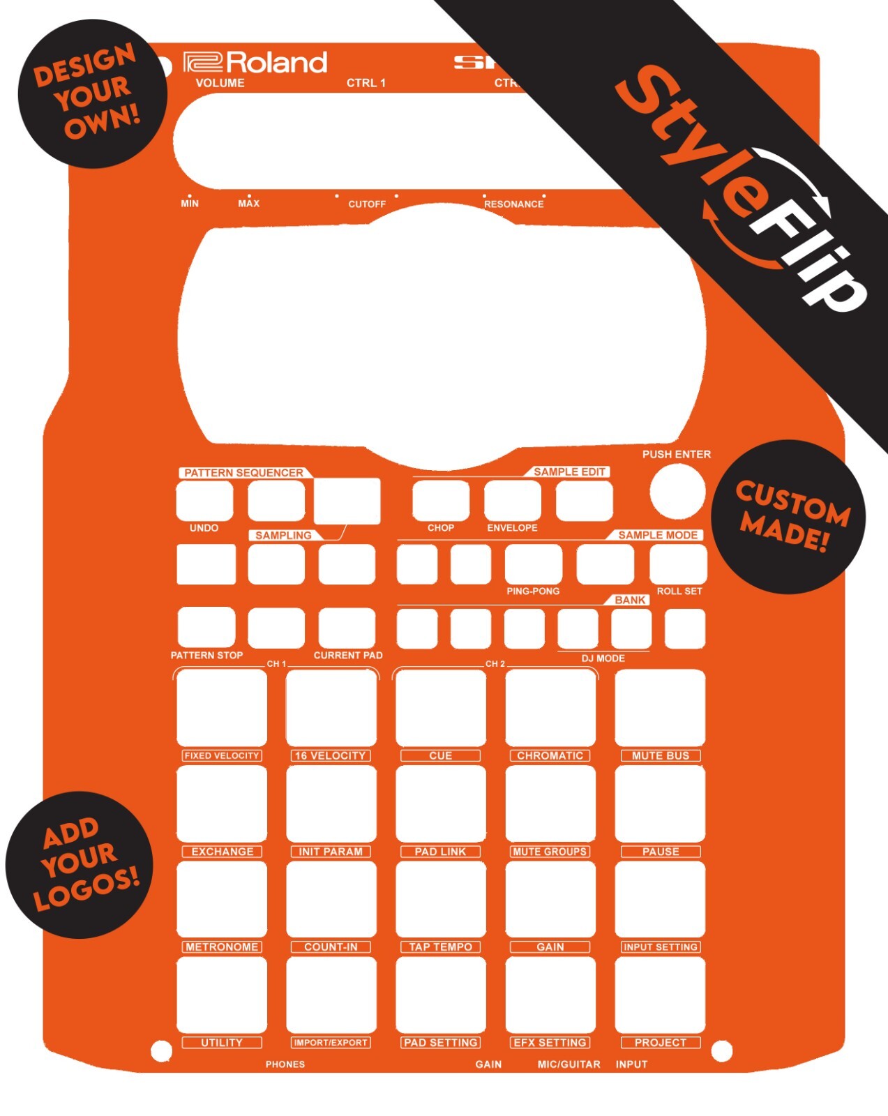 Roland SP-404MKII Skin | Custom Design | Protective Decal | StyleFlip
