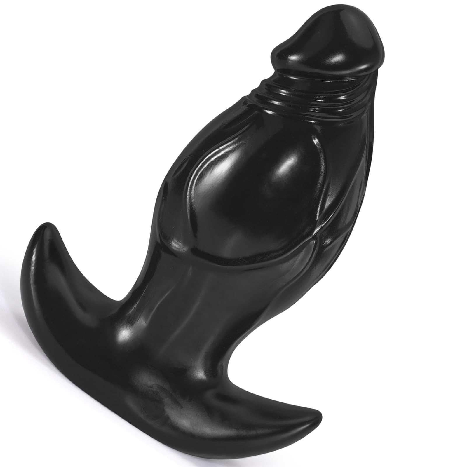 Large Butt Plug Realistic Anal Dildo,3" Diameter Big Black Dildo XL Anal Plug...