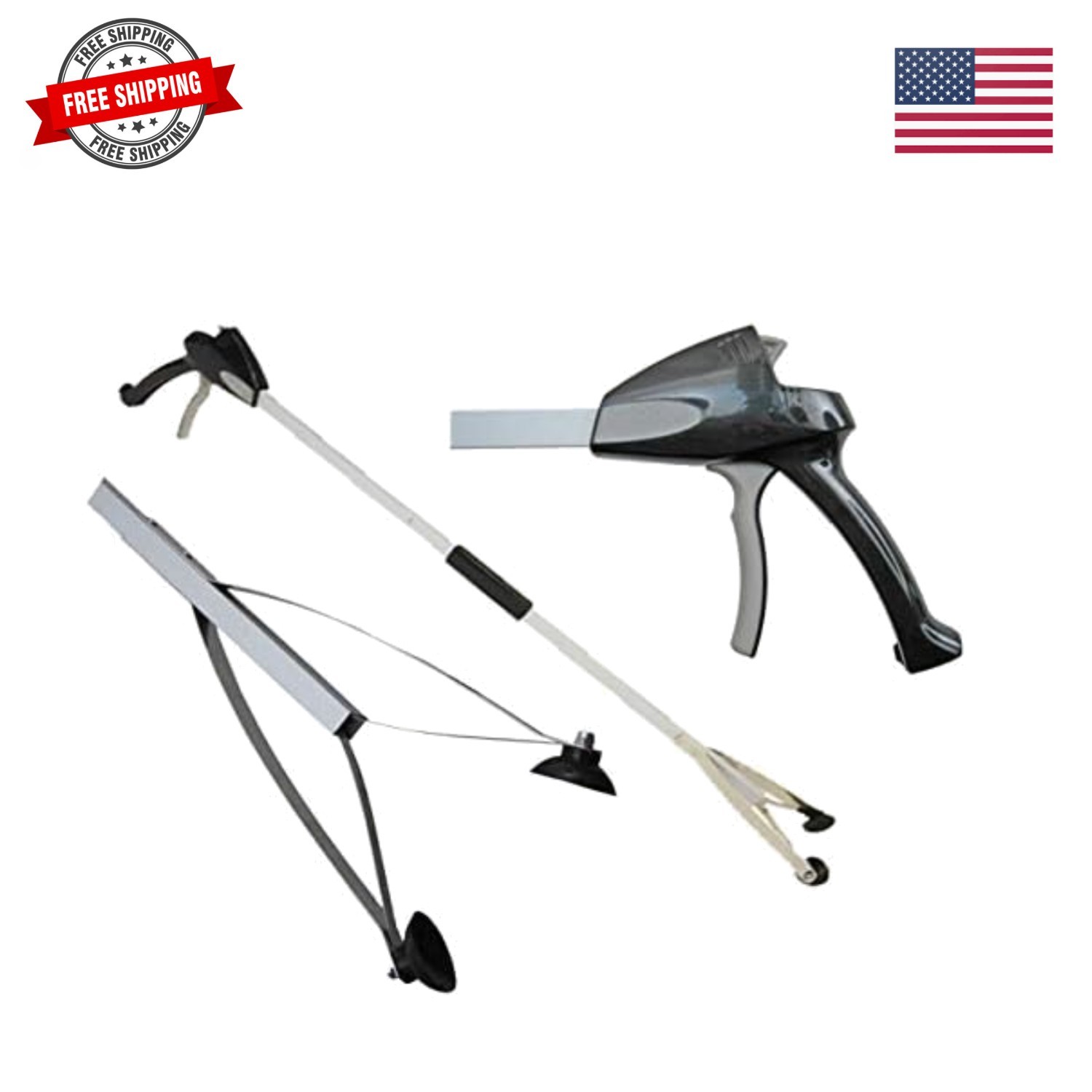 EZ Reacher PRO - Heavy Duty Grab-It Reaching Tool – Grabber Reacher with Extr...
