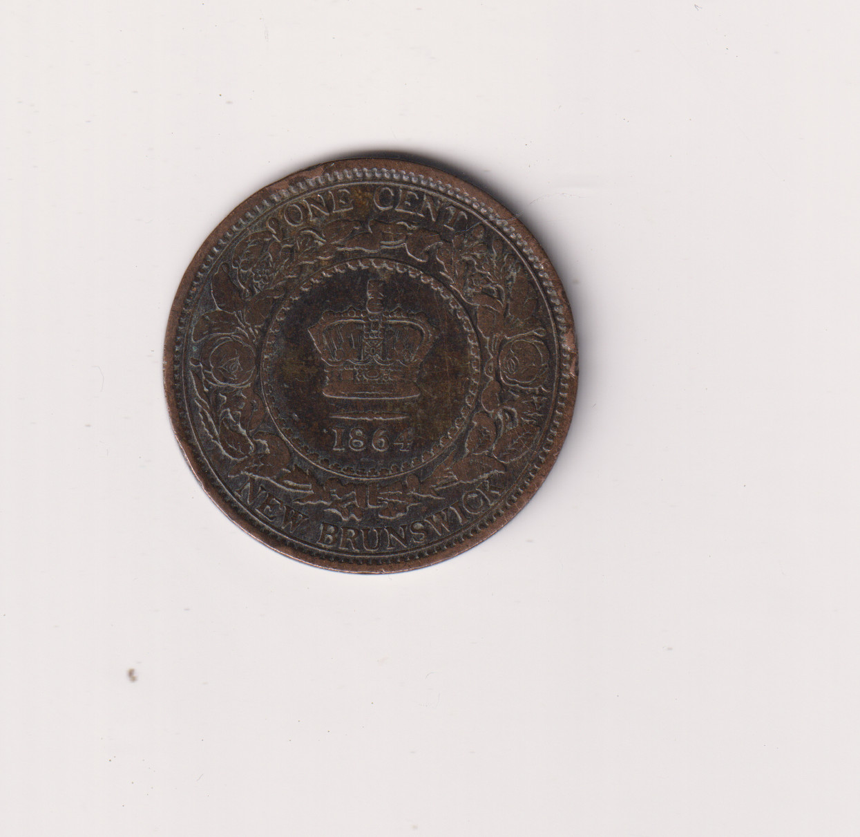 Canada 1864 Victoria New Brunswick NICE GRADE COIN.KK242