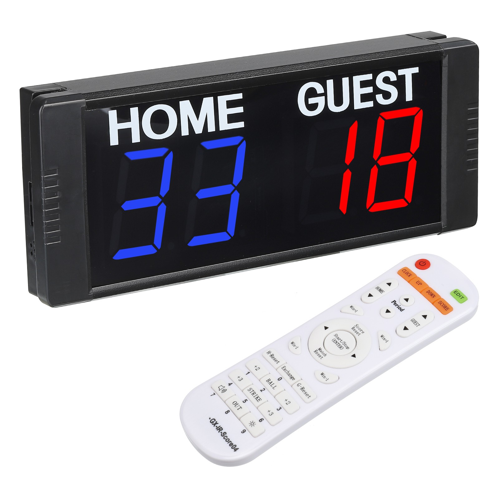 Scoreboard Score Keeper 1.5" Portable Tabletop Electronic with Remote Digital