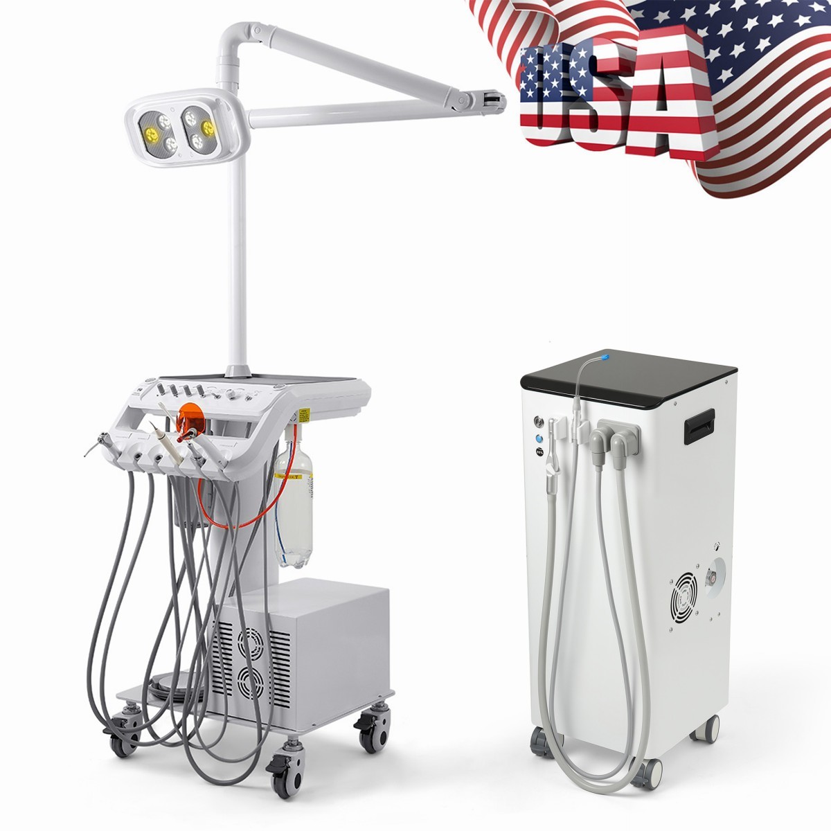 Portable Mobile Dental Delivery Unit System Cart 4H/Dental Suction Strong System