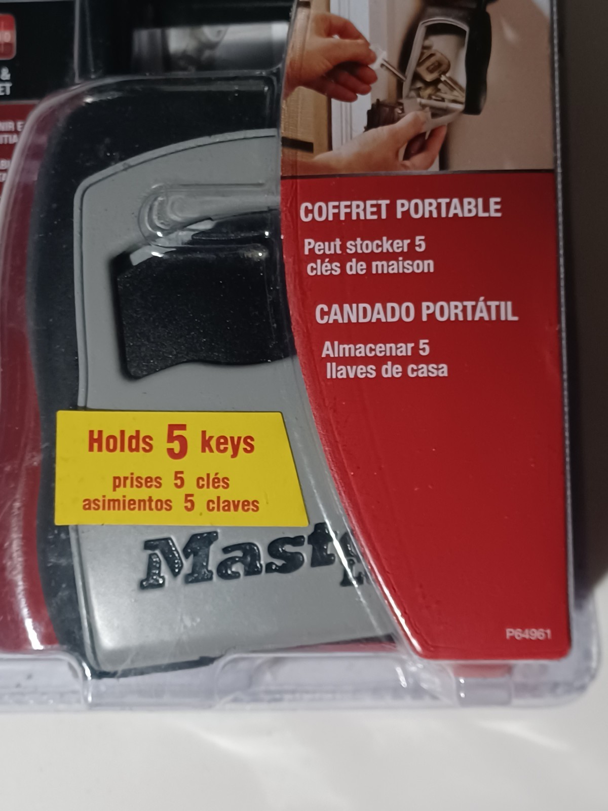 MasterLock 5400D Set Your Own Combination Portable Lock Box 5 Key Capacity Black