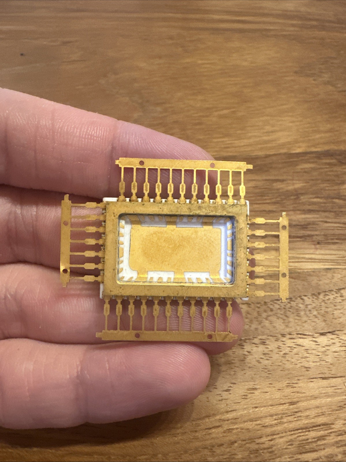 Vintage Unfinished Ceramic Integrated Circuit Housing