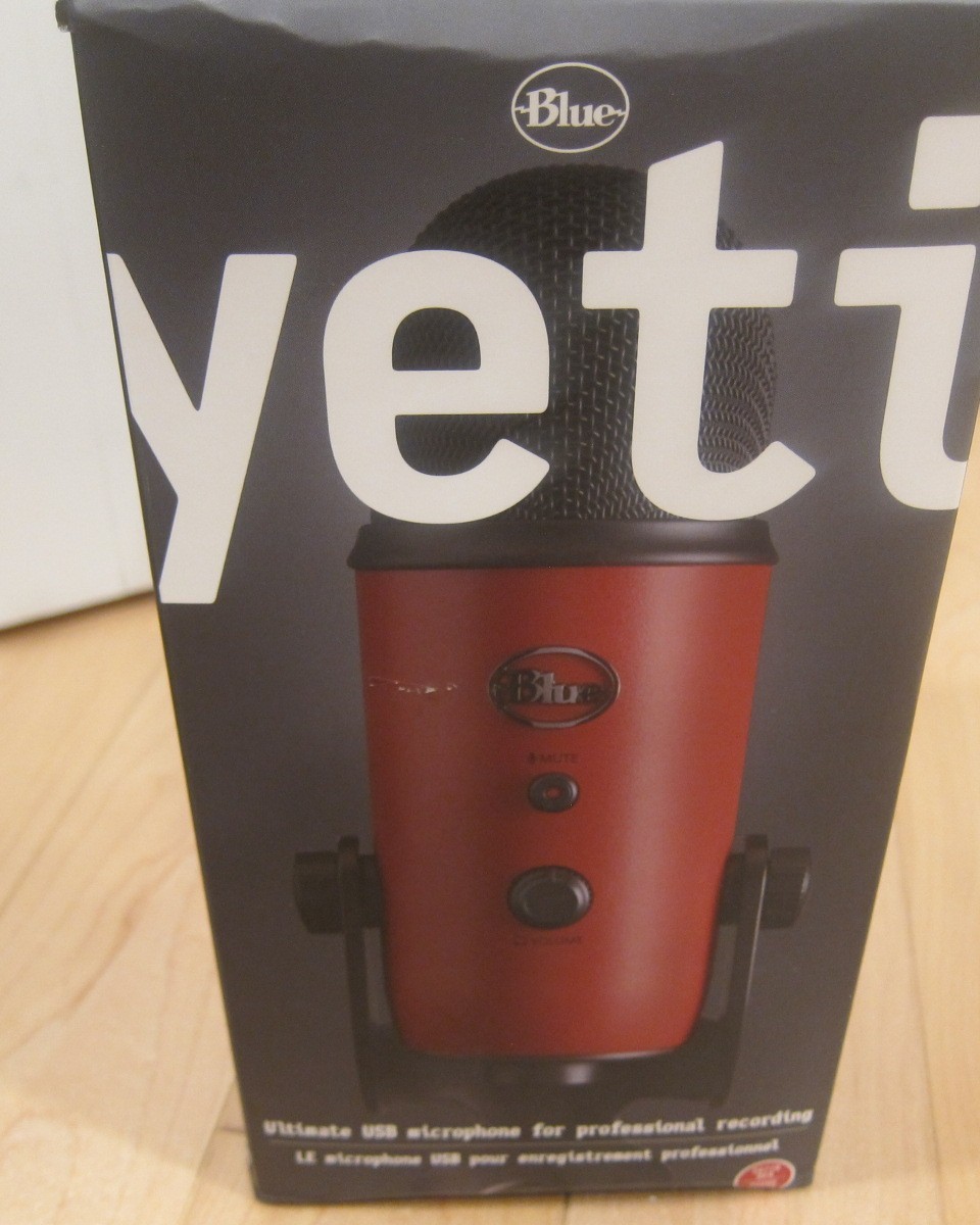 Blue Yeti Logitech Red USB Microphone Quality Recording Personal Studio