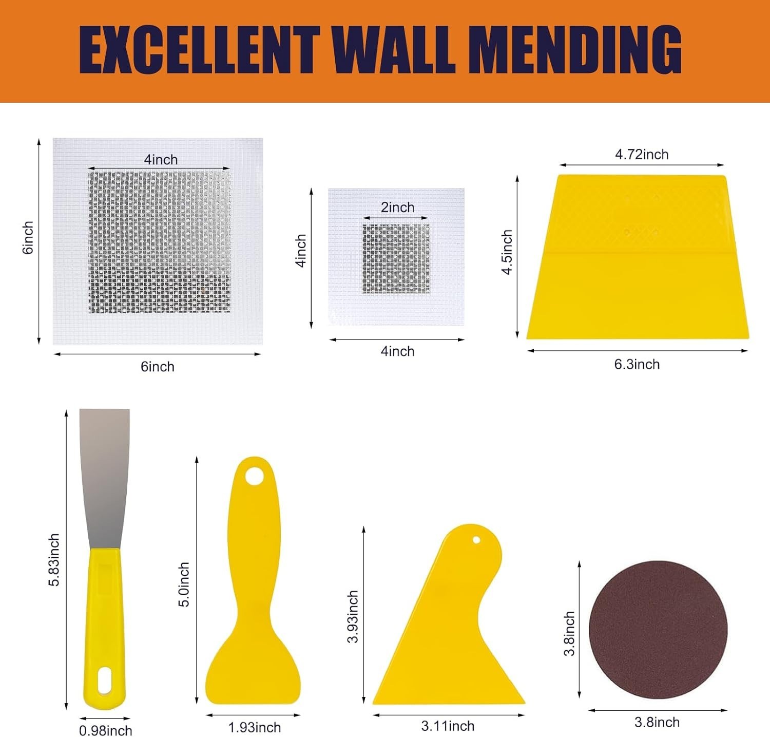 Drywall Repair Kit Wall Patch Spackle Paste Waterproof Fast Dry 8.5OZ