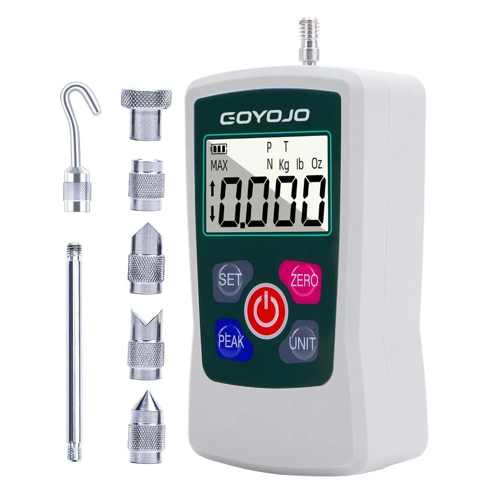 Digital Force Gauge 500N Plastic Tension Compression Testing Tension Meter GF500