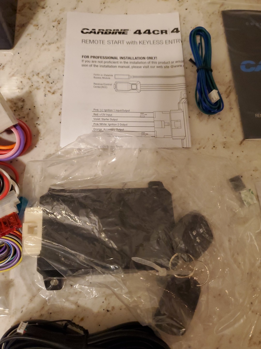 Carbine 44 CR Remote Start With Keyless Entry System