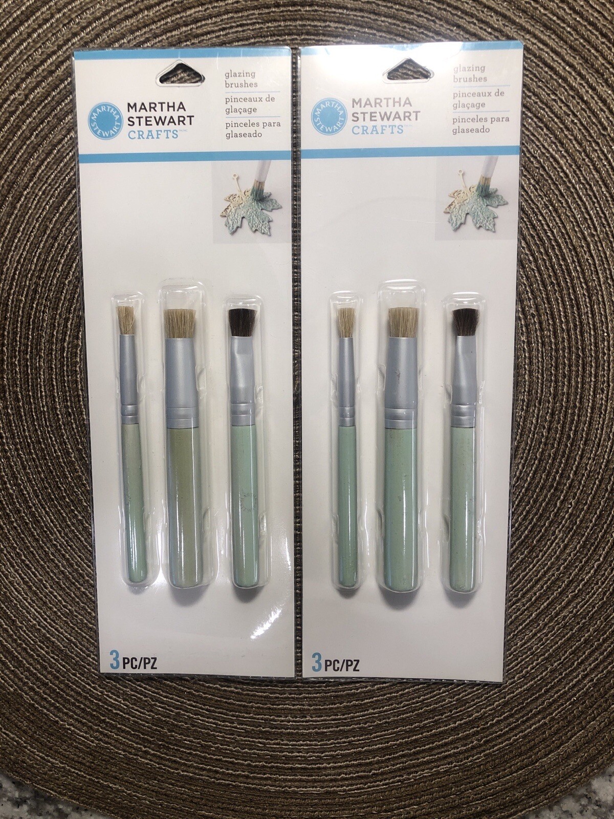 Bundle Of Martha Stewart Glazing Brushes & Fastenater Baby Boy Girl Staple Bars