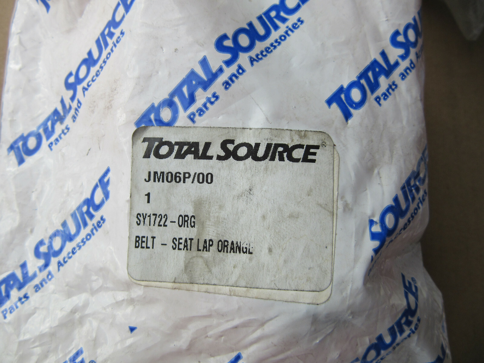 Total Source SY1722-ORG Lap Seat Belt NEW!!! in Sealed Bag Free Shipping