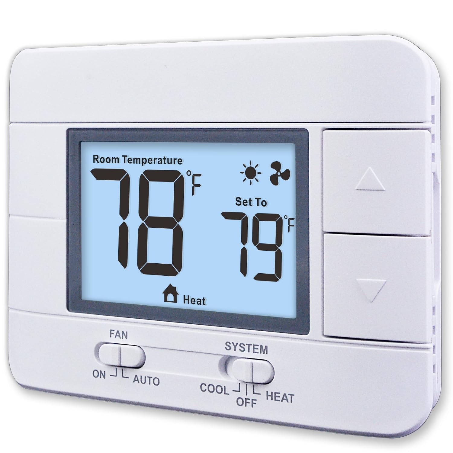 Aowel Non Programmable Thermostat for Home 1 Heat/ 1 Cool SingleStage System,...