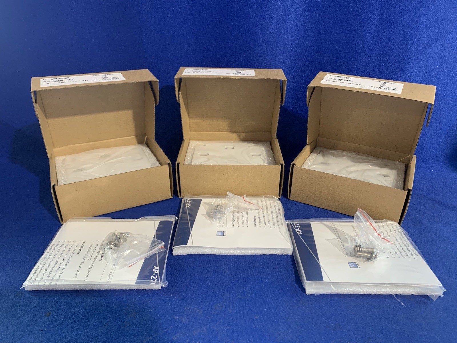3 HPE Aruba AP-270-MNT-H2 270 Series Mounting Kit JW055A Wall Ceiling Mount Lot