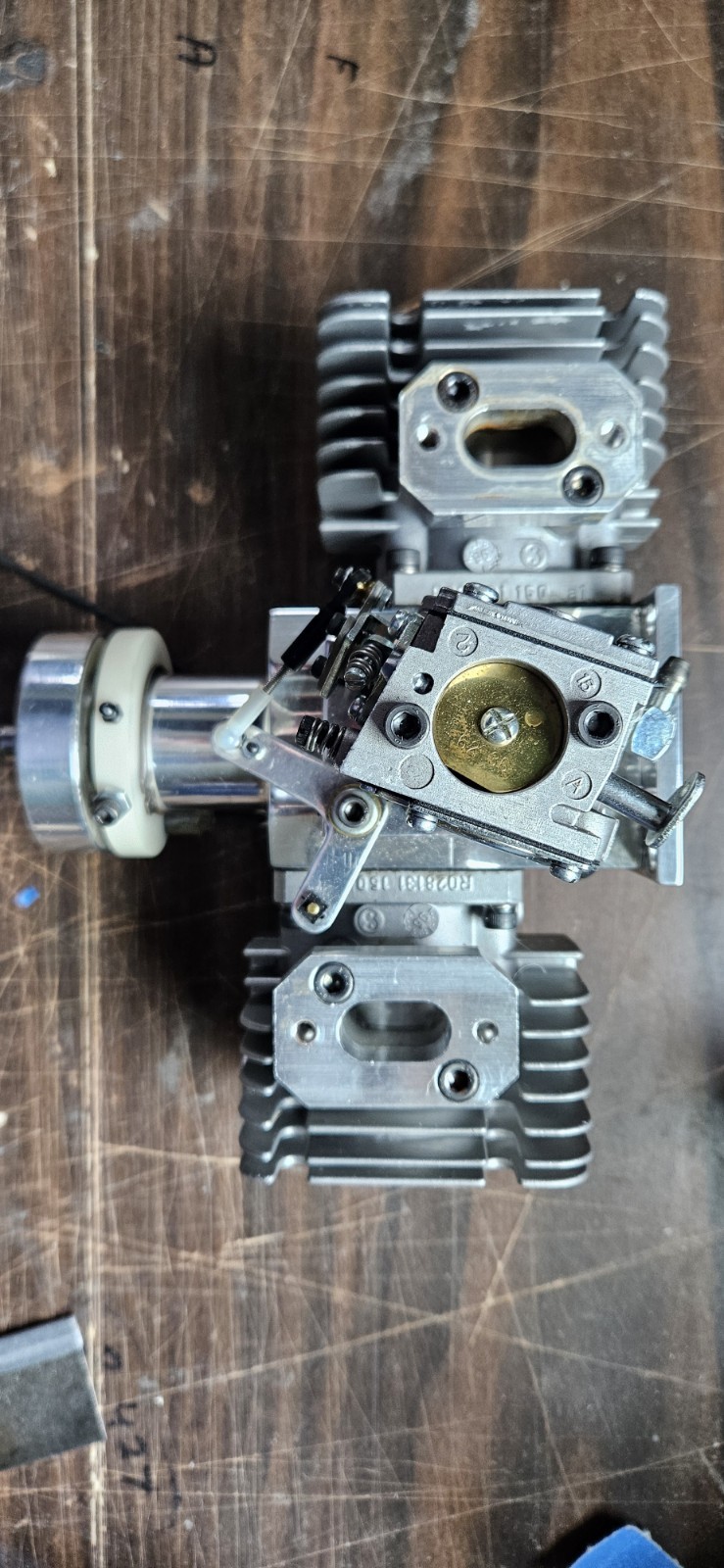 Brison 4.8 (80cc) TWIN RC ENGINE WITH BISSON CUSTOM MUFFLERS & IGNITION