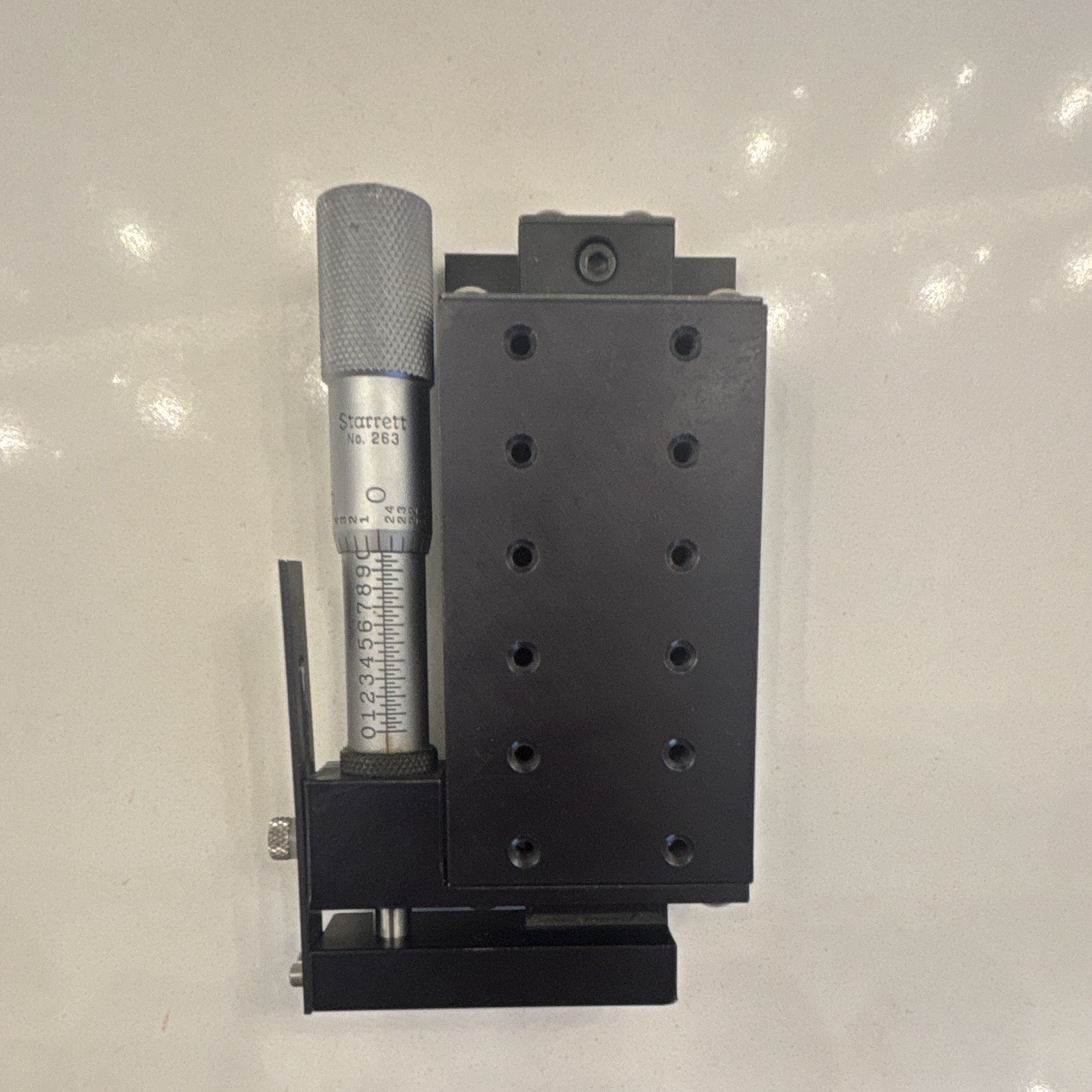 Deltron No. 263 Linear Positioning Stage/Linear Positioner with Micrometer