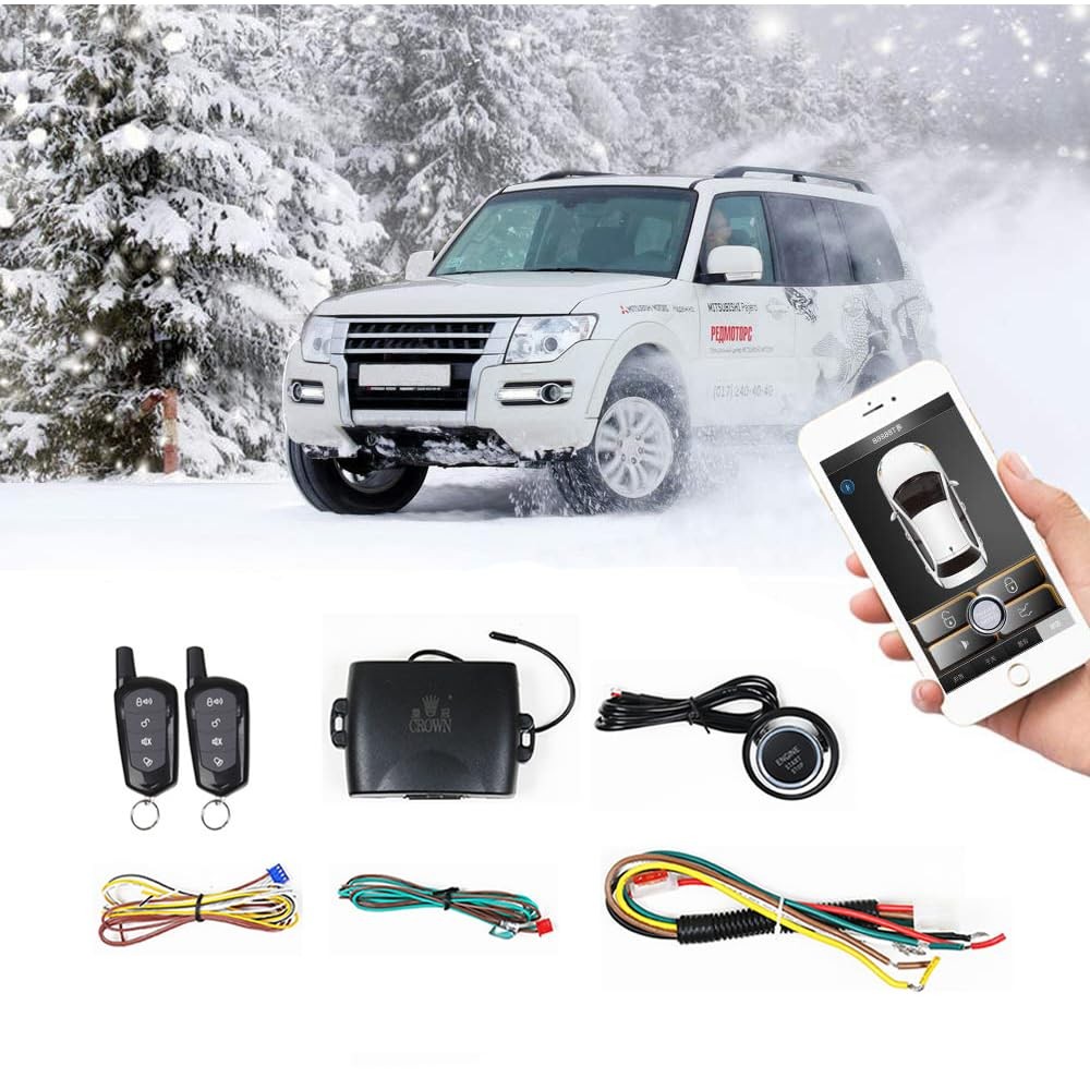 Universal Car Alarm Remote Engine Start Kits One Key Remote Engine Start for ...