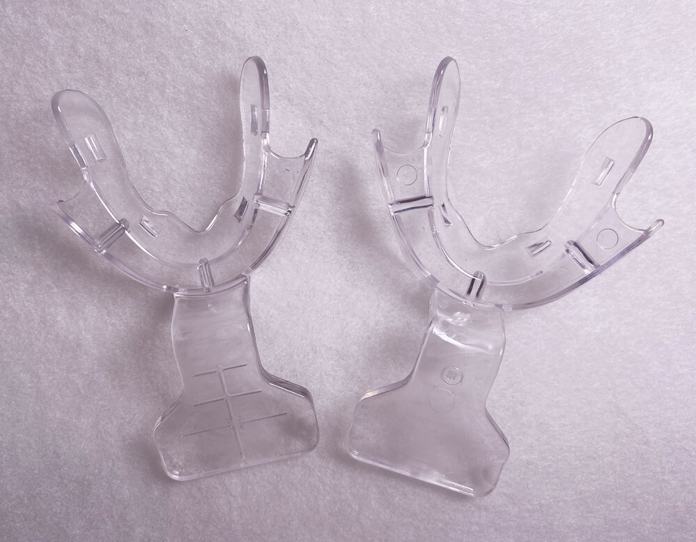 10Pcs Dental Tray FCB Edentulous Jaw Frame Cut Back Impression Trays Dispenser