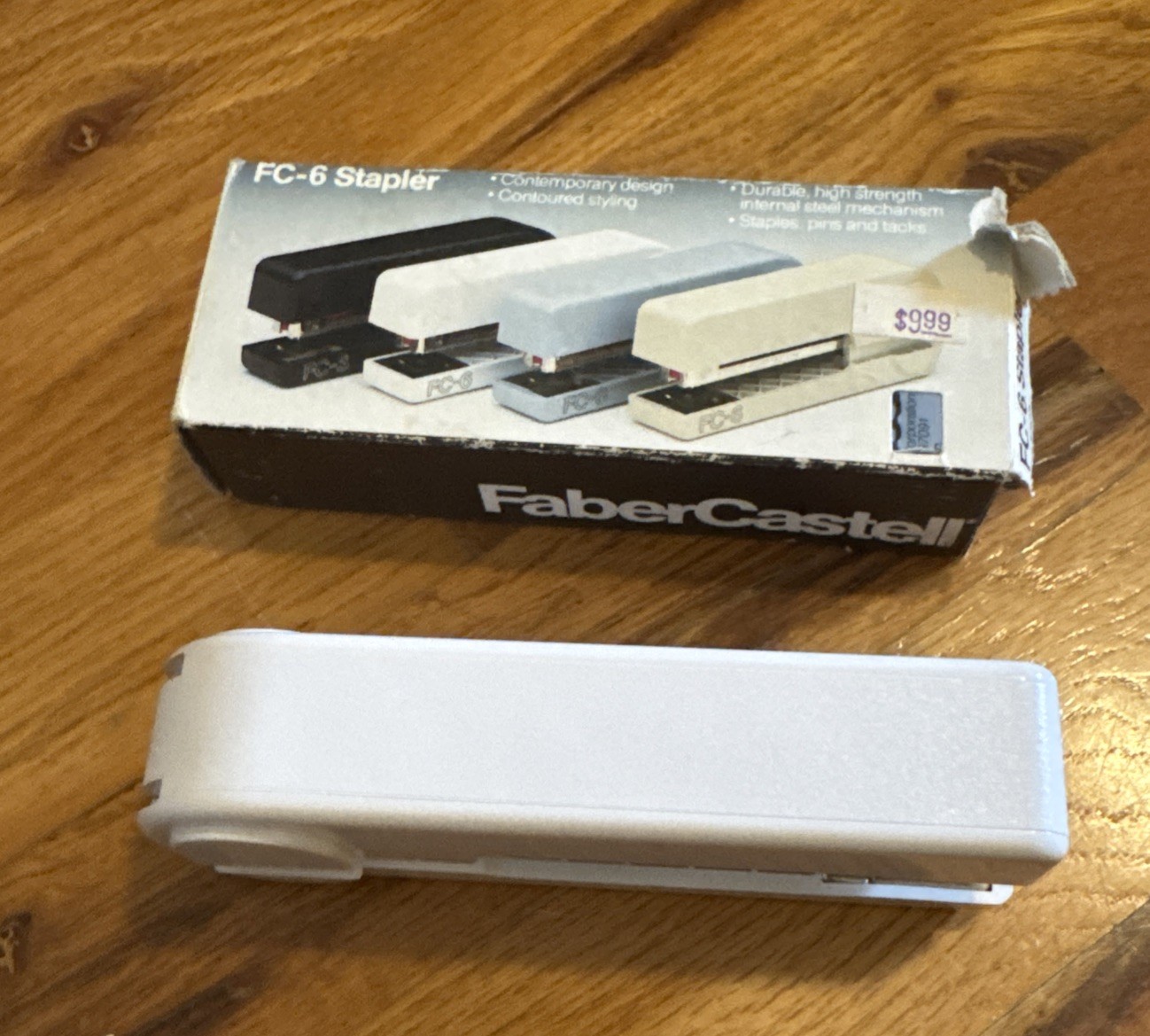 VINTAGE FABER CASTELL FC-6 MCM SCANDINAVIAN STAPLER ISABERG MADE SWEDEN IN BOX
