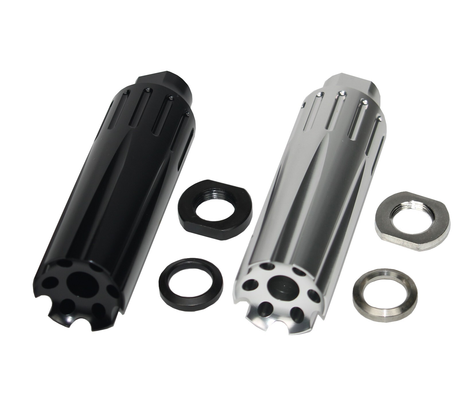 Aluminum  Muzzle Brake 1/2x28 RH For 9mm - Color Var