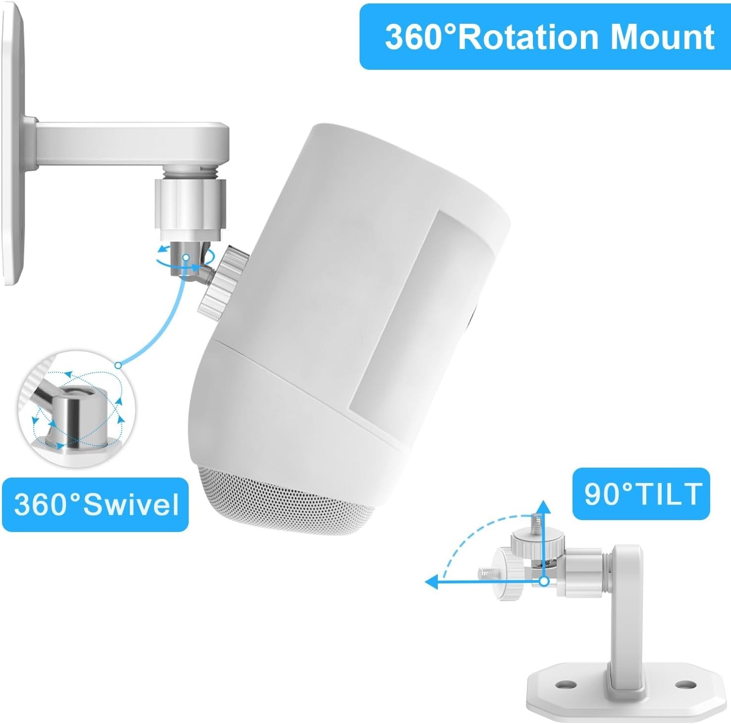 Sturdy 2-Pack Wall Mount for Ring Spotlight Cams - Easy Install & Build