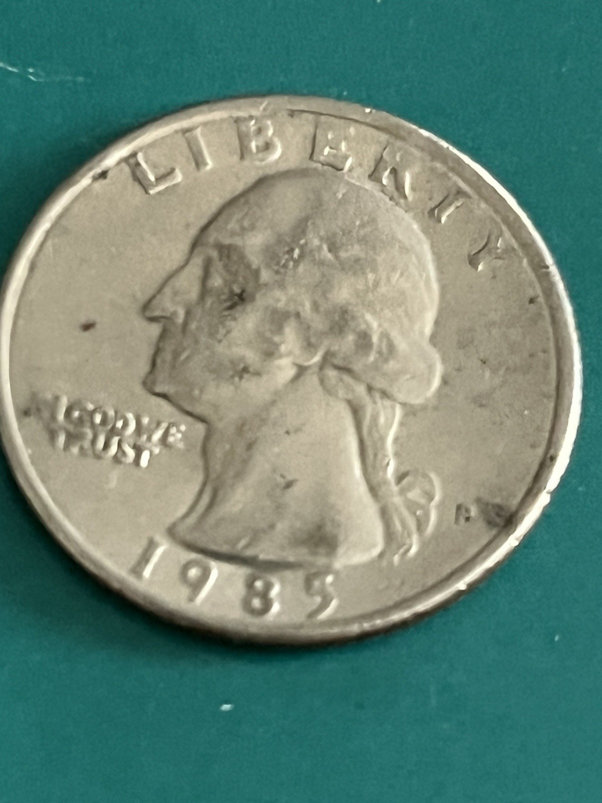 1985 P Washington Quarter